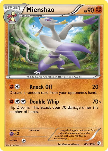 Mienshao, Pokémon card BCR 88 — Boundaries Crossed set