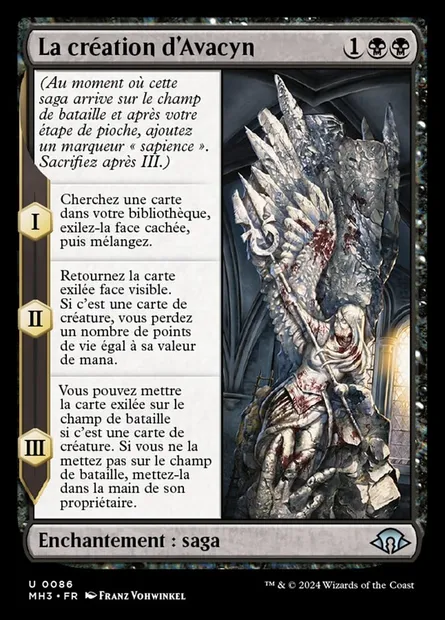 La création d'Avacyn, carte Magic MH3 86 — extension Modern Horizons 3