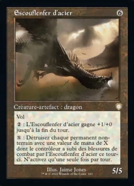 Escouflenfer d'acier, carte Magic BRC 163 — extension The Brothers' War Commander