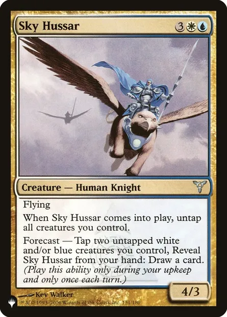 Sky Hussar, Magic card PLST DIS-131 — The List set