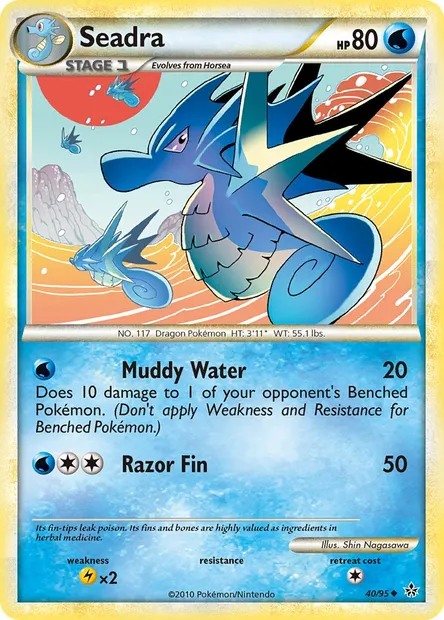 Seadra, Pokémon card UL 40 — Unleashed set