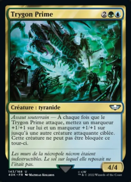 Trygon Prime, carte Magic 40K 143 — extension Warhammer 40,000 Commander