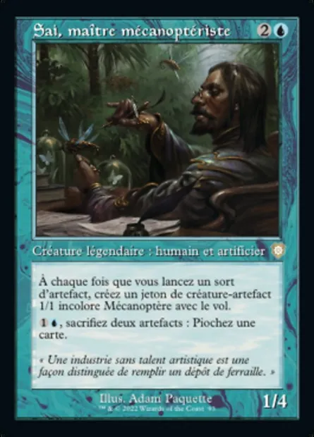 Sai, maître mécanoptériste, carte Magic BRC 93 — extension The Brothers' War Commander