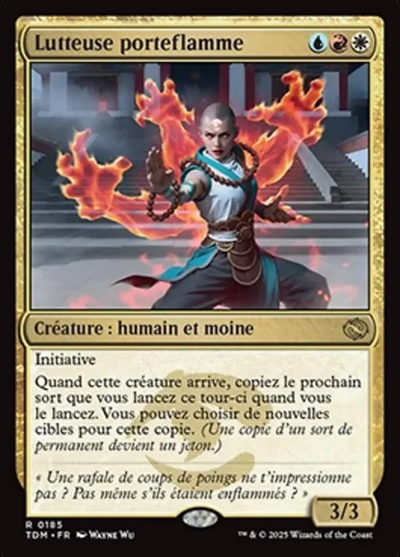 Lutteuse porteflamme, carte Magic TDM 185 — extension Tarkir: Dragonstorm