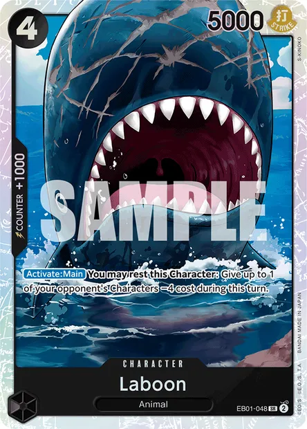 Laboon, One Piece card EB01-048 — MEMORIAL COLLECTION set