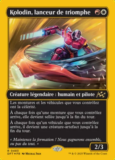 Kolodin, lanceur de triomphe, carte Magic DFT 483 — extension Aetherdrift