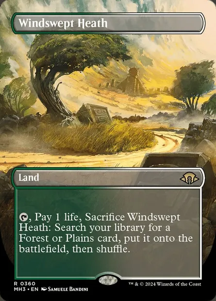 Windswept Heath, Magic card MH3 360 — Modern Horizons 3 set