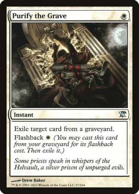 Purify the Grave, Magic card ISD 27 — Innistrad set