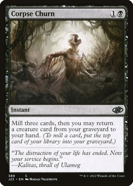 Corpse Churn, Magic card J22 389 — Jumpstart 2022 set