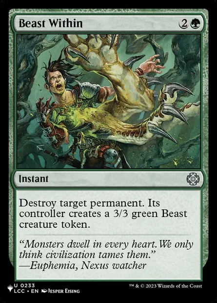 Beast Within, Magic card PLST LCC-233 — The List set