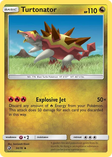 Turtonator, Pokémon card DRM 50 — Dragon Majesty set