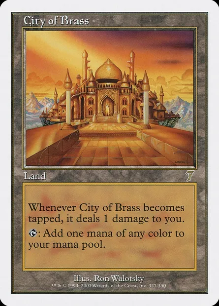 Cité d'airain, carte Magic 7ED 327 — extension Septième Edition