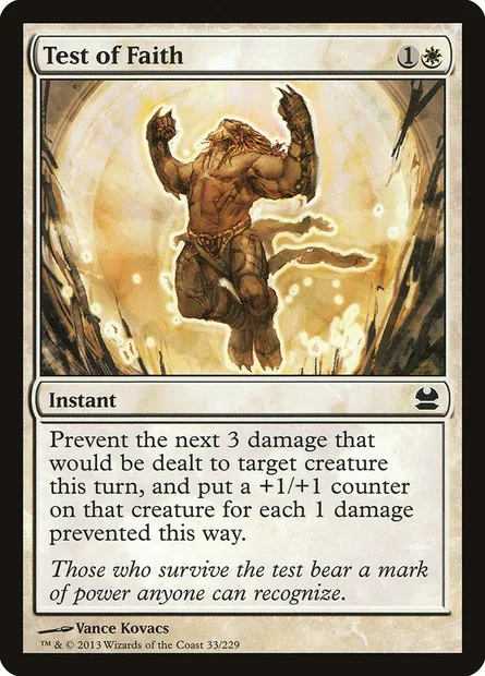 Test of Faith, Magic card MMA 33 — Modern Masters set