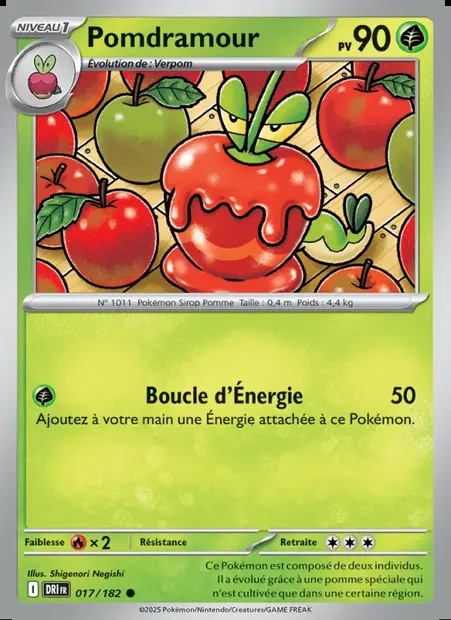 Pomdramour, carte Pokémon DRI 017 — extension Rivalités Destinées