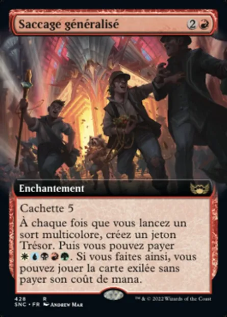 Saccage généralisé, carte Magic SNC 428 — extension Les rues de la Nouvelle-Capenna