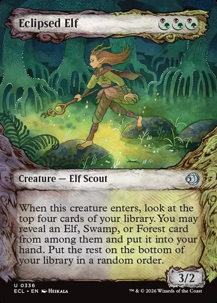 Eclipsed Elf, Magic card ECL 336 — Lorwyn Eclipsed set