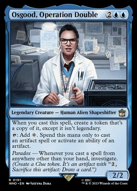 Osgood, Operation Double, Magic card WHO 191 — Doctor Who set