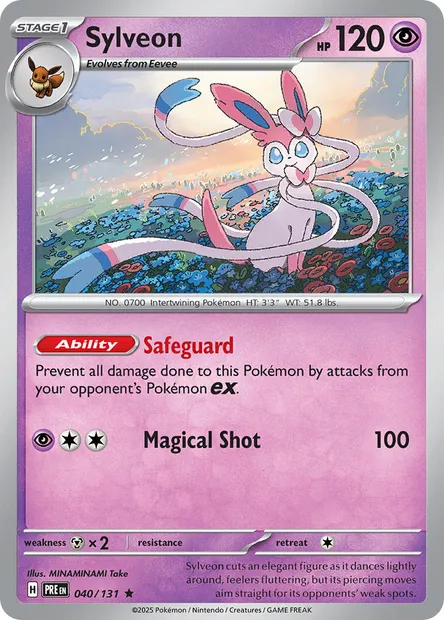 Sylveon, Pokémon card PRE 040 — Prismatic Evolutions set