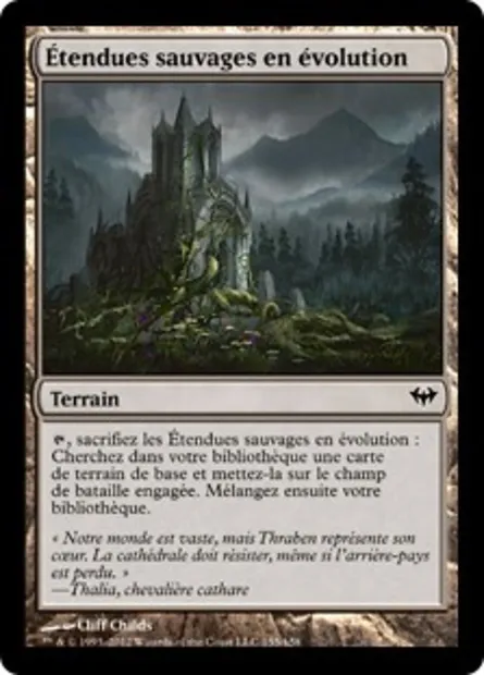 Étendues sauvages en évolution, carte Magic DKA 155 — extension Obscure Ascension