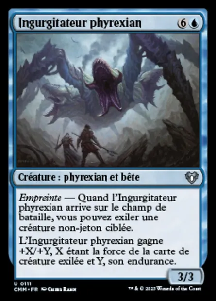 Ingurgitateur phyrexian, carte Magic CMM 111 — extension Commander Masters