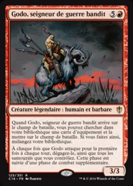 Godo, seigneur de guerre bandit, carte Magic C16 125 — extension Commander 2016