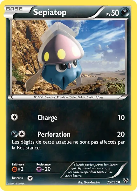 Sepiatop, carte Pokémon XY 75 — extension XY
