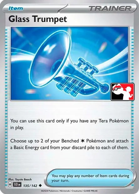Trompette de Verre, carte Pokémon PPS 135-5 — extension Play! Pokémon Prize Pack Series