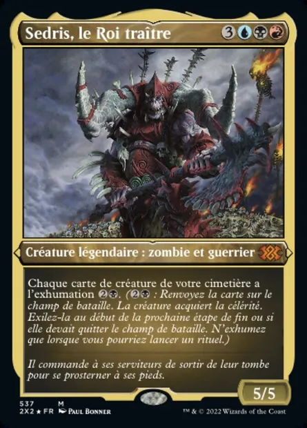 Sedris, le Roi traître, carte Magic 2X2 537 — extension Double Masters 2022