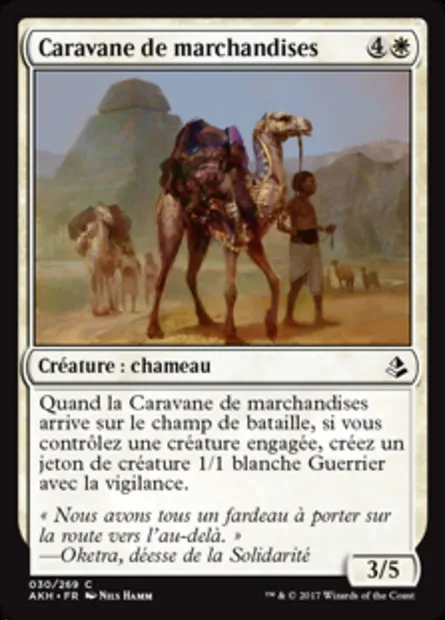 Caravane de marchandises, carte Magic AKH 30 — extension Amonkhet