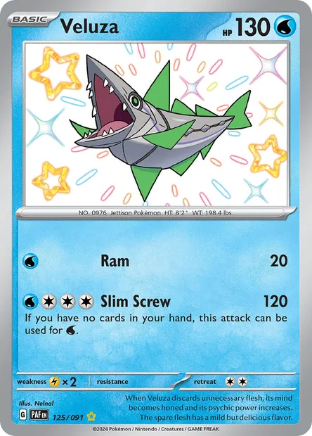 Veluza, Pokémon card PAF 125 — Paldean Fates set