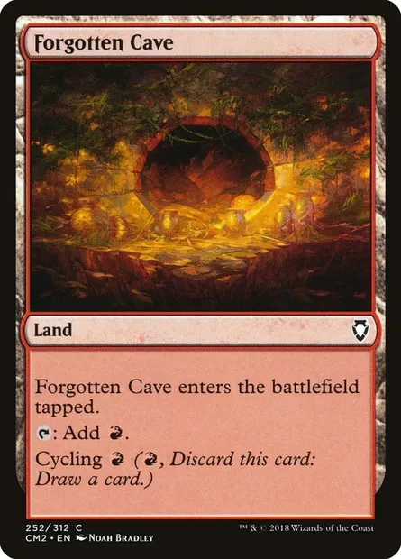 Forgotten Cave, Magic card CM2 252 — Commander Anthology Volume II set