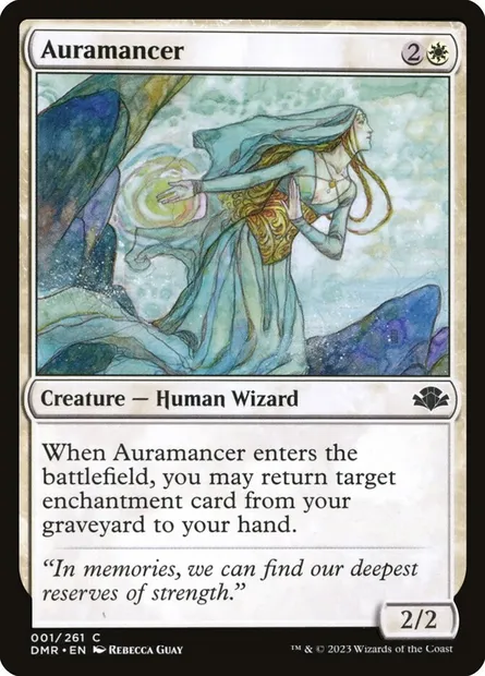 Auramancer, Magic card DMR 1 — Dominaria Remastered set