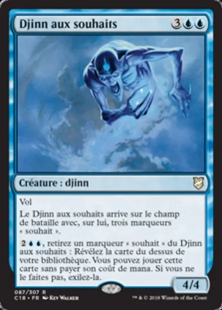 Djinn aux souhaits, carte Magic C18 87 — extension Commander 2018