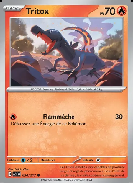 Tritox, carte Pokémon ASC 034 — extension Héros Transcendants