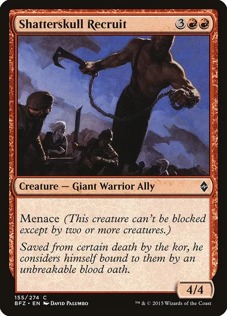 Shatterskull Recruit, Magic card BFZ 155 — Battle for Zendikar set