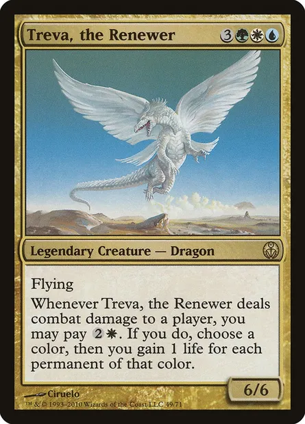Treva, the Renewer, Magic card DDE 49 — Duel Decks: Phyrexia vs. the Coalition set
