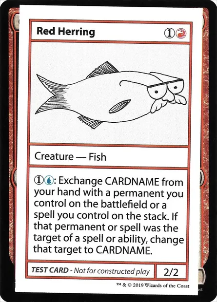 Poisson-leurre, carte Magic CMB2 62 — extension Mystery Booster Playtest Cards 2021