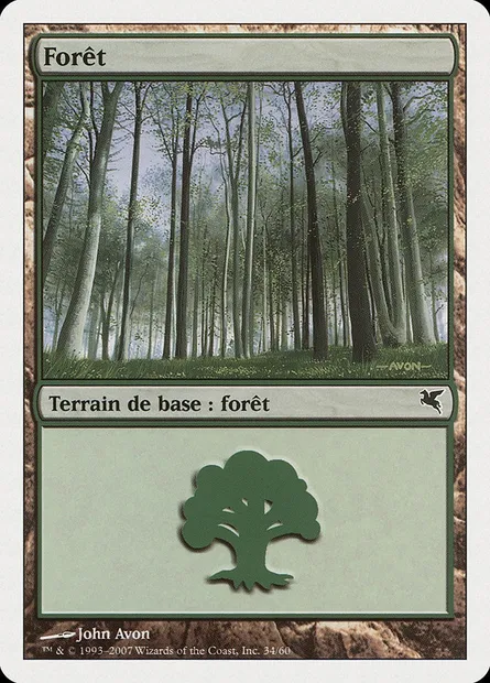 Forêt, carte Magic PSAL J34 — extension Salvat 2005