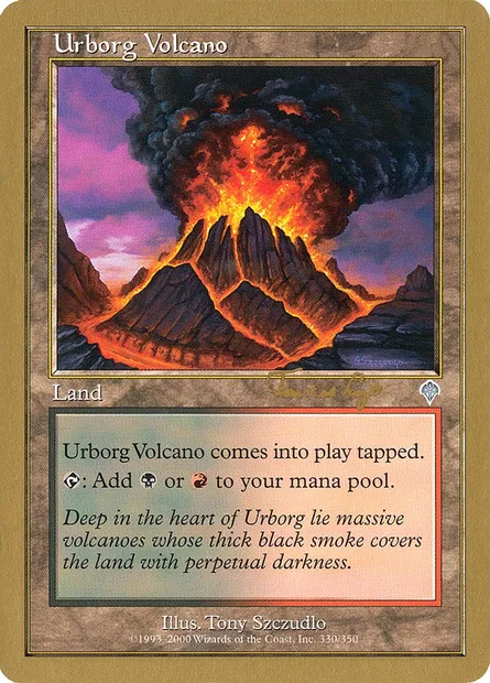 Urborg Volcano, Magic card WC01 tvdl330 — World Championship Decks 2001 set