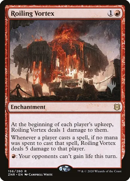 Roiling Vortex, Magic card PZNR 156p — Zendikar Rising Promos set