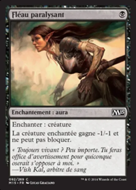 Fléau paralysant, carte Magic M15 92 — extension Magic 2015