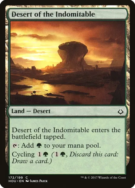 Desert of the Indomitable, Magic card HOU 172 — Hour of Devastation set