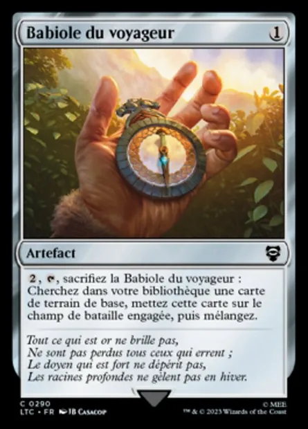 Babiole du voyageur, carte Magic LTC 290 — extension Tales of Middle-earth Commander
