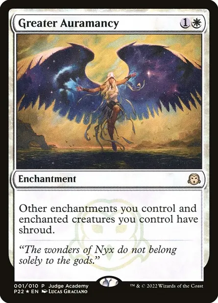 Greater Auramancy, Magic card P22 1 — Judge Gift Cards 2022 set