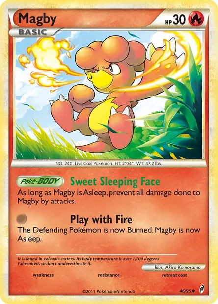Magby, Pokémon card CL 46 — Call of Legends set