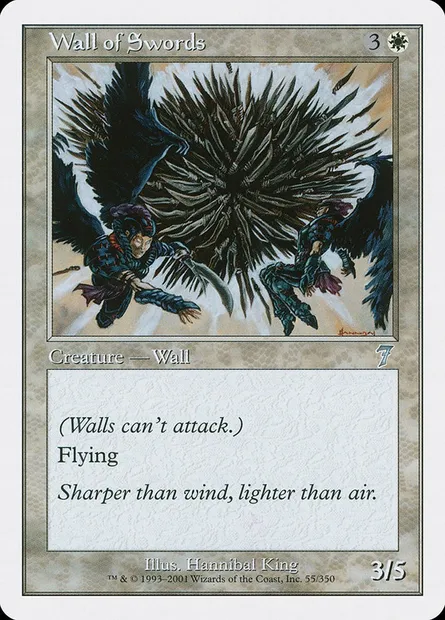 Wall of Swords, Magic card 7ED 55 — Seventh Edition set