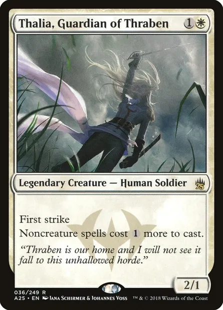 Thalia, gardienne de Thraben, carte Magic A25 36 — extension Masters 25