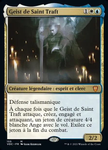 Geist de Saint Traft, carte Magic VOC 155 — extension Crimson Vow Commander