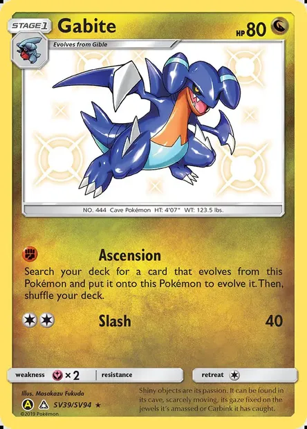 Carmache, carte Pokémon SMA SV39 — extension Destinées Occultes Coffre Étincelant