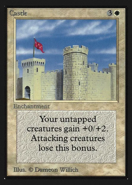 Château fort, carte Magic CEI 9 — extension Intl. Collectors' Edition